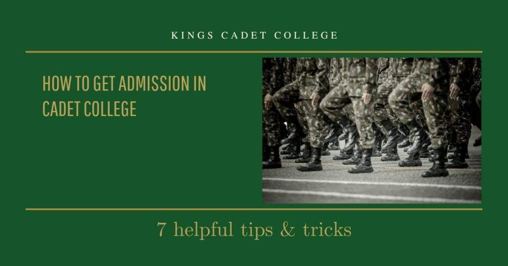 how to get admission in cadet college